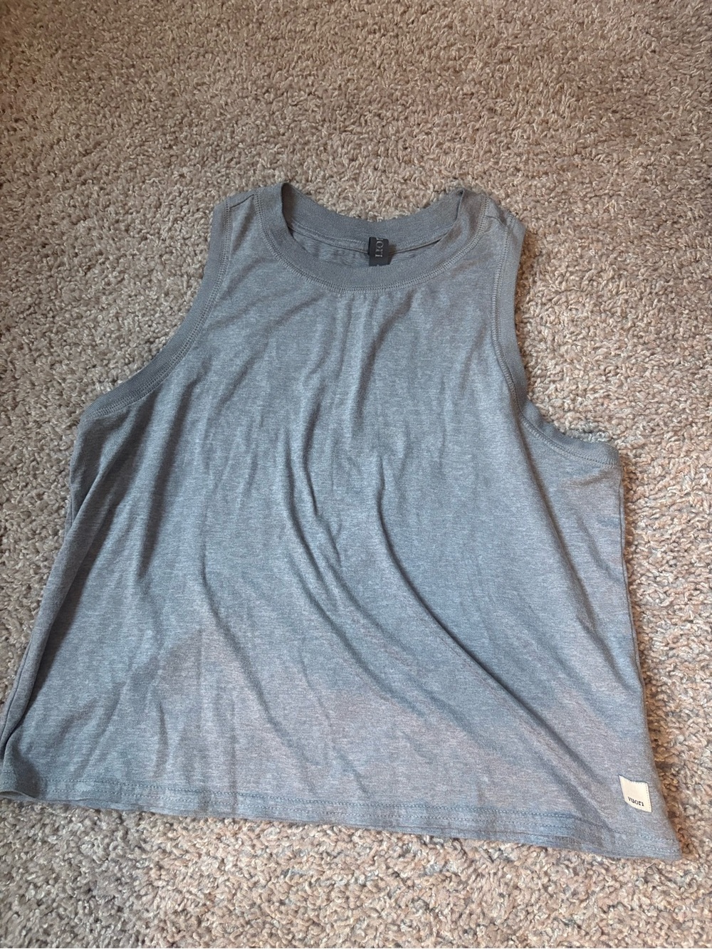 Vuori Light Gray Blue Tank Top